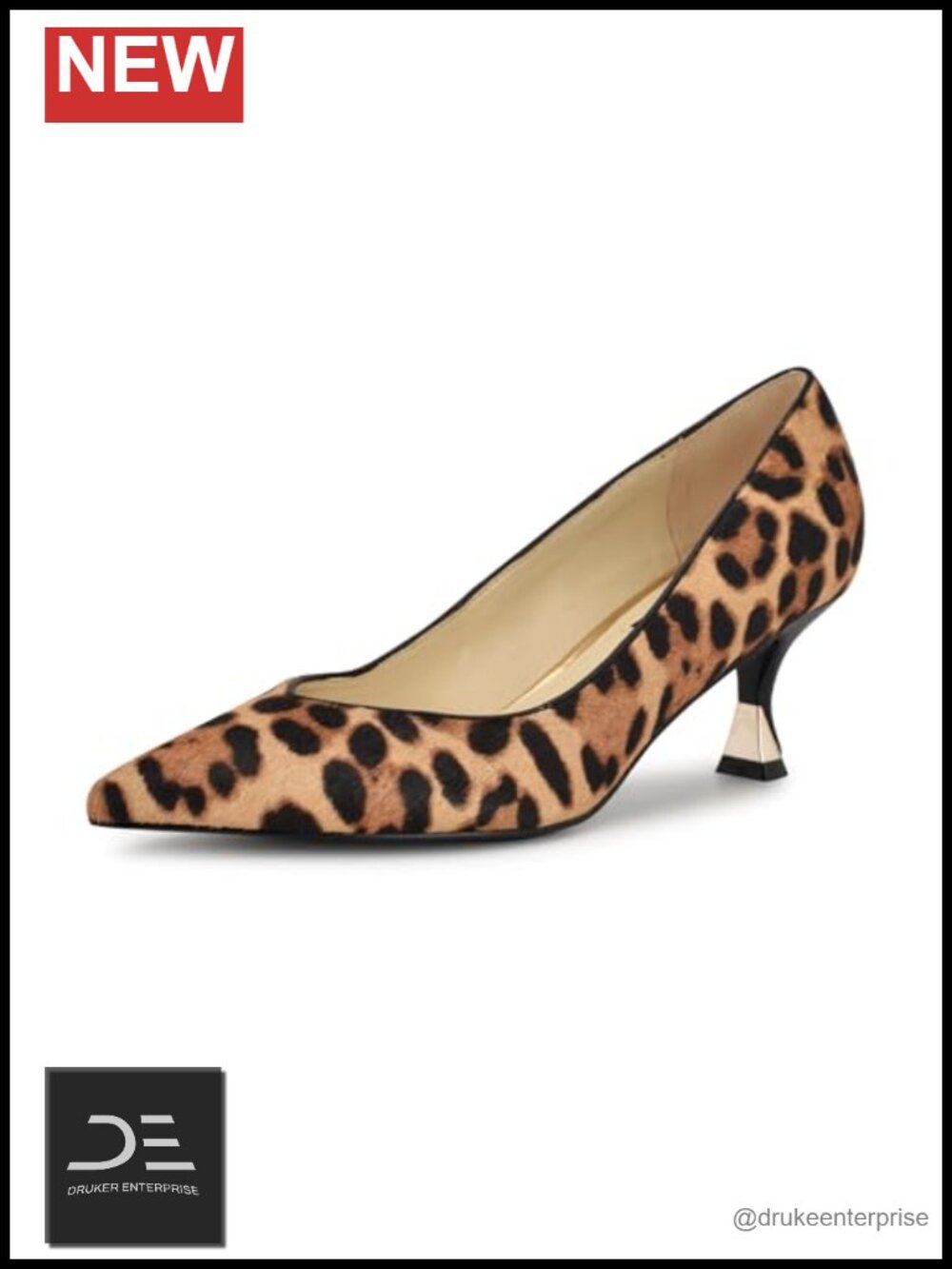 Nine West Ariella 2 Animal Print Calf Hair Pointy Toe Stiletto Heel Pumps